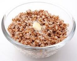 Buckwheat porridge is the main dish in the buckwheat diet